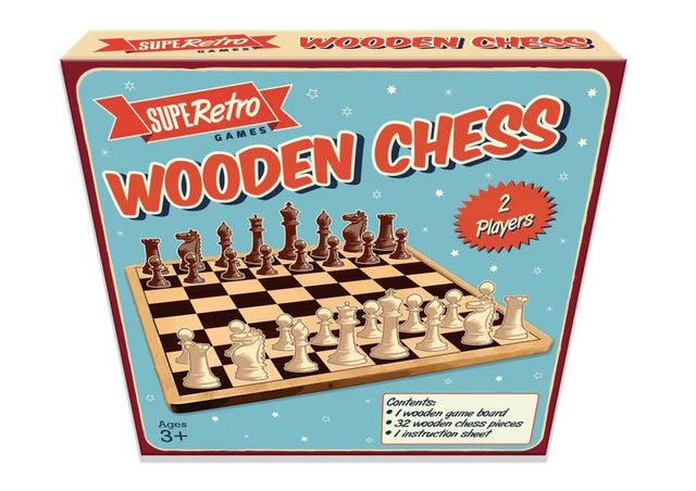 Retro Wooden Chess Game - Beattys of Loughrea | www.beattys.ie
