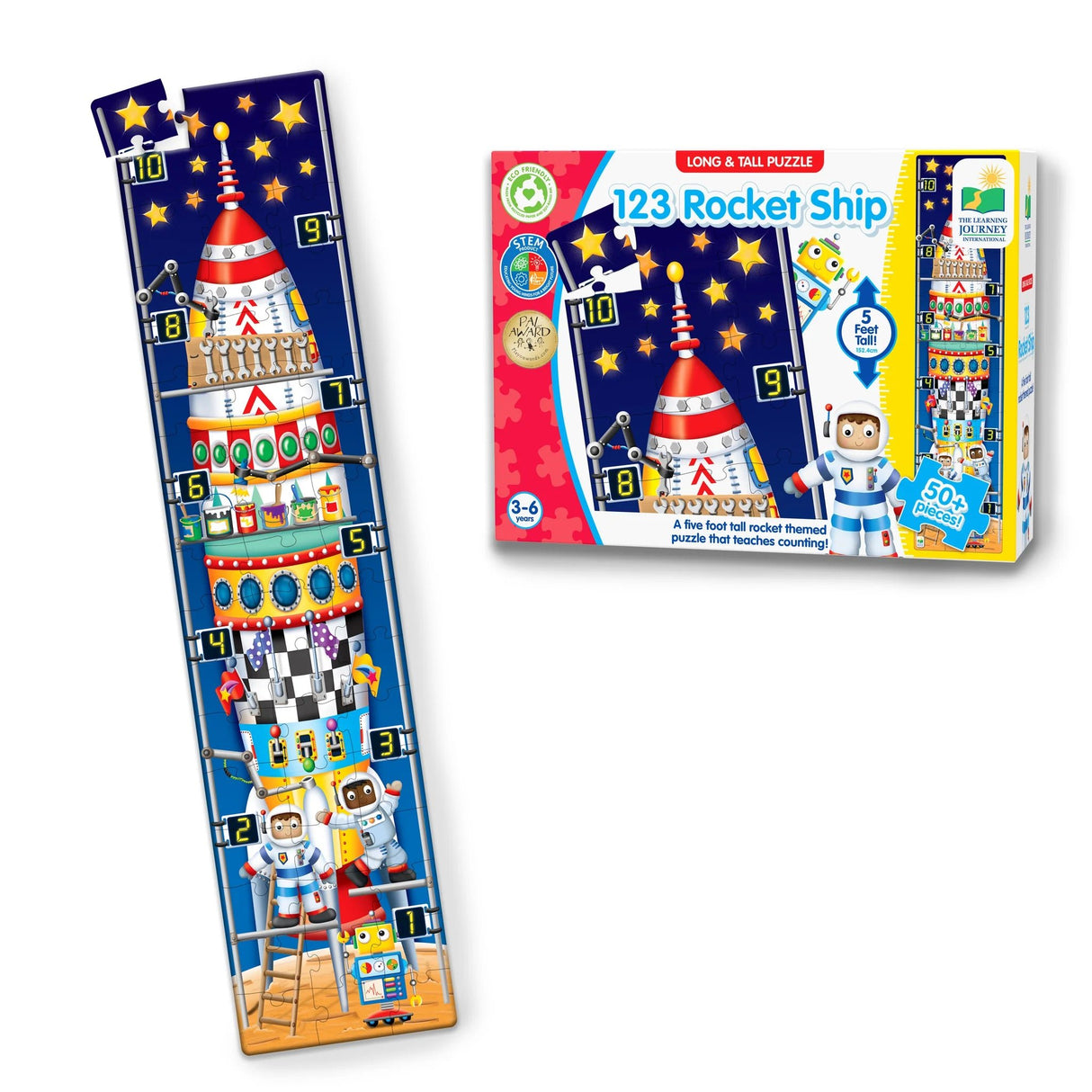 Long & Tall Puzzles - Rocket Numbers - JIGSAWS - Beattys of Loughrea