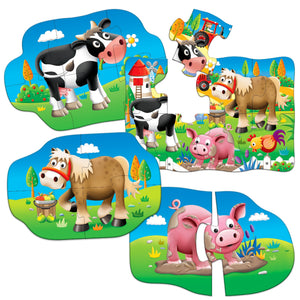 The Learning Journey My First Puzzle Set 4-in-a-Box, Farm