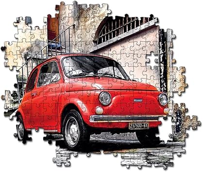 Fiat 500 - 500 Piece Jigsaw Puzzle - JIGSAWS - Beattys of Loughrea