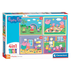 Clementoni Peppa Pig 4-In-1 Puzzle - Beattys of Loughrea | www.beattys.ie