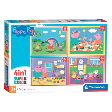 Clementoni Peppa Pig 4-In-1 Puzzle - Beattys of Loughrea | www.beattys.ie