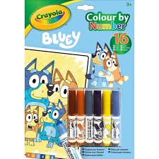 Crayola Bluey Colouring Pages Book Colour By Numbers - ART & CRAFT/MAGIC/AIRFIX - Beattys of Loughrea