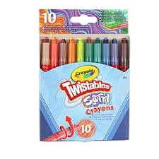 Crayola Swirl Twistables Mini Crayons 10 Pack - ART & CRAFT/MAGIC/AIRFIX - Beattys of Loughrea