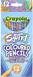 Crayola Swirl Colored Pencils 12 Pack - ART & CRAFT/MAGIC/AIRFIX - Beattys of Loughrea