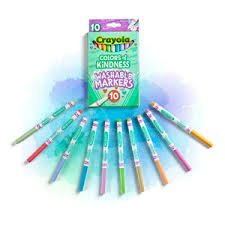 Crayola Colours Of Kindness Washable Markers 10 Pack - ART & CRAFT/MAGIC/AIRFIX - Beattys of Loughrea