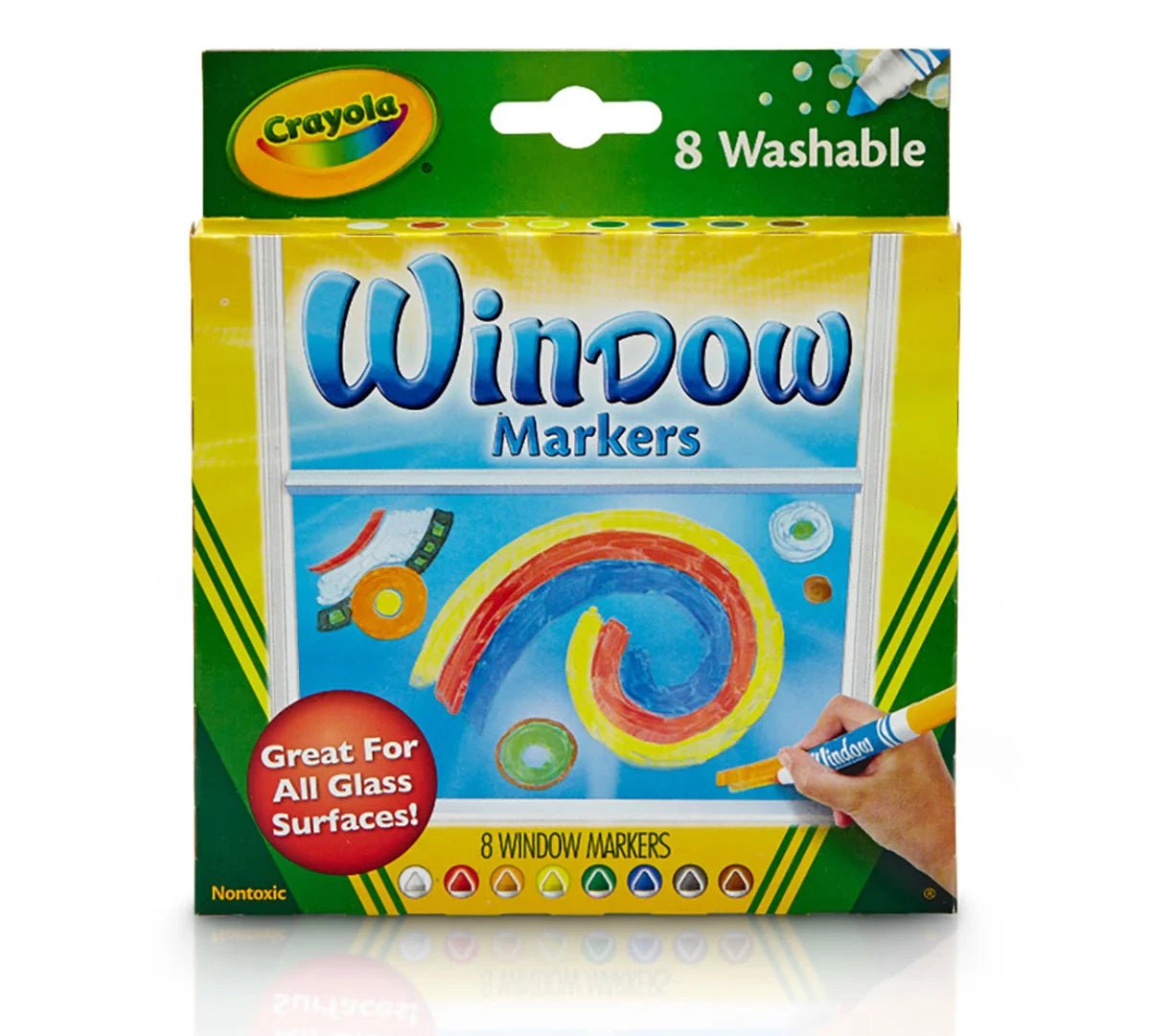 Crayola Washable Window Markers 8 Pack - ART & CRAFT/MAGIC/AIRFIX - Beattys of Loughrea