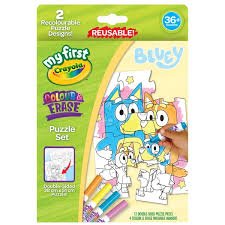 Crayola My 1St Colour & Erase Puzzle Set - Bluey - ART & CRAFT/MAGIC/AIRFIX - Beattys of Loughrea