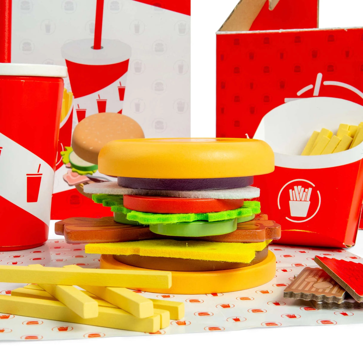Burger And Fries Set - ROLE PLAY - Beattys of Loughrea