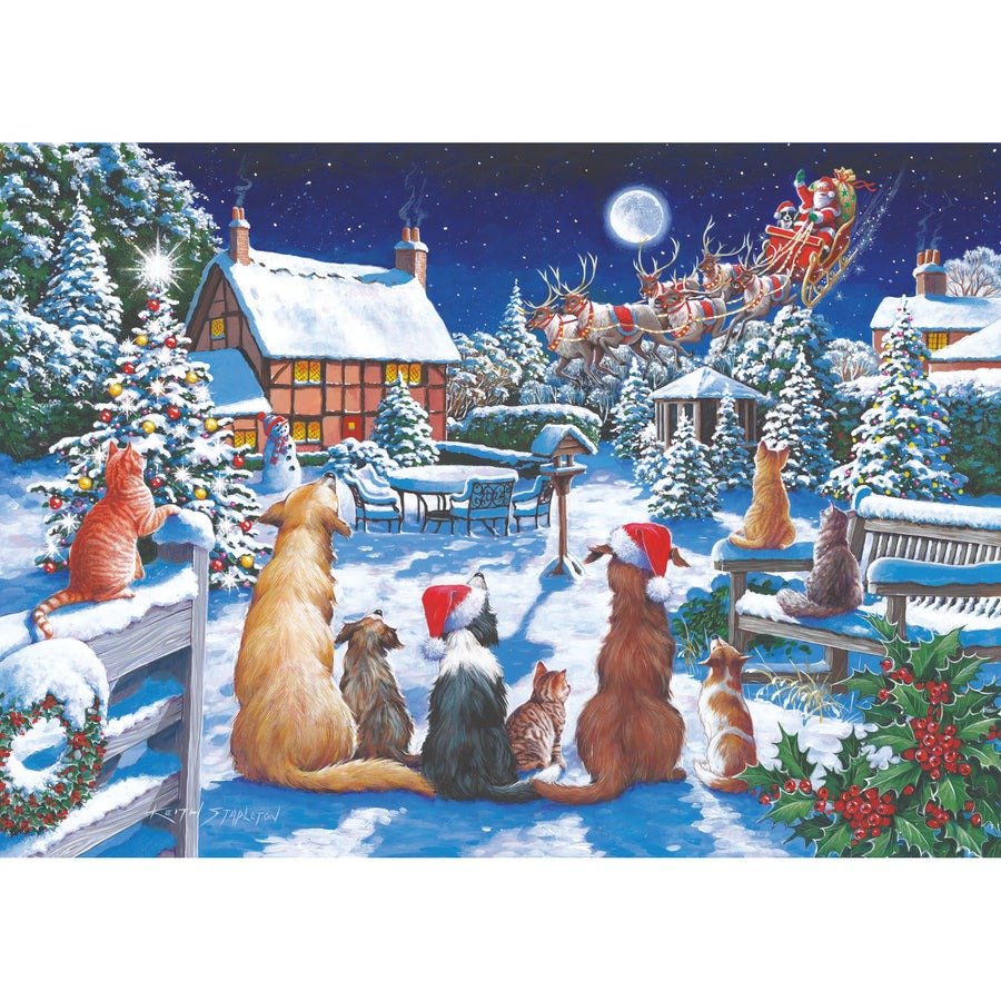 House of Puzzles No.19 - Santa Paws BIG 500 Puzzle - JIGSAWS - Beattys of Loughrea