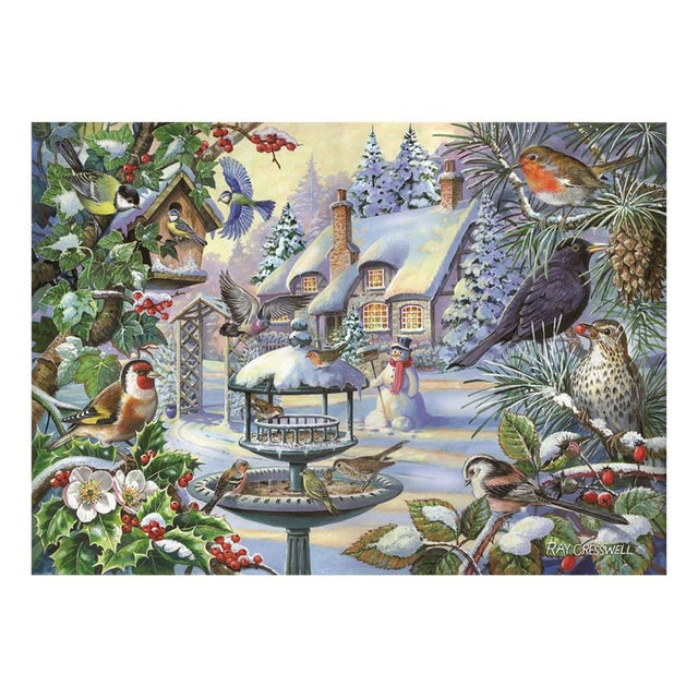 House of Puzzles Winter Birds - BIG 500 Piece Jigsaw Puzzle - JIGSAWS - Beattys of Loughrea