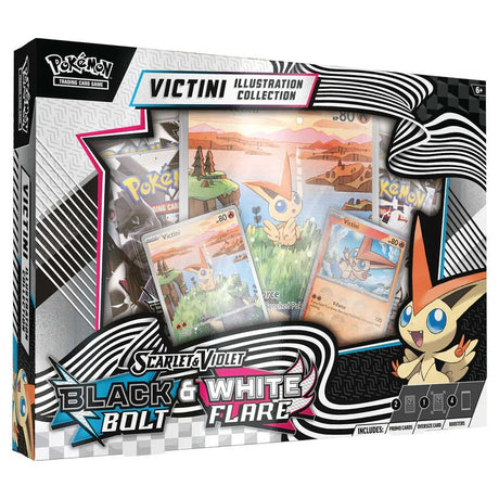 Pokémon TCG: Scarlet & Violet 10.5 - Black Bolt & White Flare Unova Victini Illustration Collection - HALLOWEEN, PKT MONEY, JOKE - Beattys of Loughrea