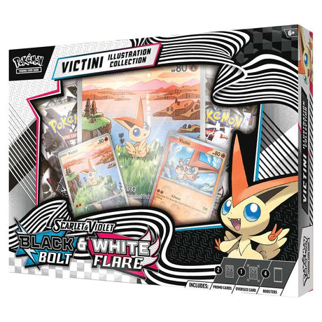 Pokémon TCG: Scarlet & Violet 10.5 - Black Bolt & White Flare Unova Victini Illustration Collection - HALLOWEEN, PKT MONEY, JOKE - Beattys of Loughrea