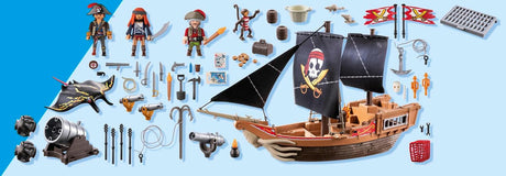 PLAYMOBIL Large Pirate Ship - CONSTRUCTION - LEGO/KNEX ETC - Beattys of Loughrea