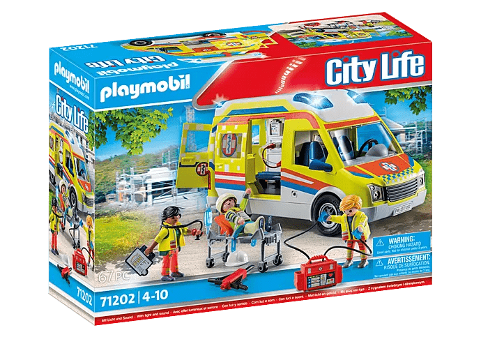 PLAYMOBIL City Life Ambulance with light and sound - CONSTRUCTION - LEGO/KNEX ETC - Beattys of Loughrea