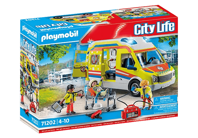 PLAYMOBIL City Life Ambulance with light and sound - CONSTRUCTION - LEGO/KNEX ETC - Beattys of Loughrea