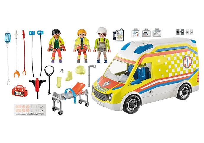 PLAYMOBIL City Life Ambulance with light and sound - CONSTRUCTION - LEGO/KNEX ETC - Beattys of Loughrea