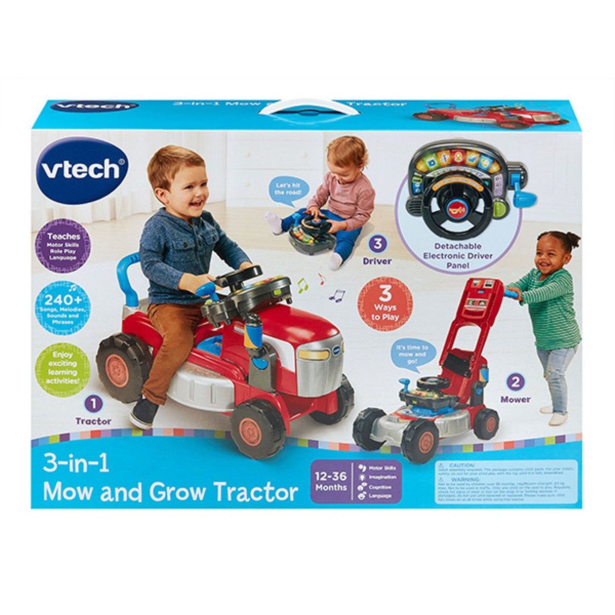 3 - In - 1 Mow And Grow Tractor - VTECH/EDUCATIONAL - Beattys of Loughrea