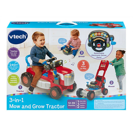 3 - In - 1 Mow And Grow Tractor - VTECH/EDUCATIONAL - Beattys of Loughrea