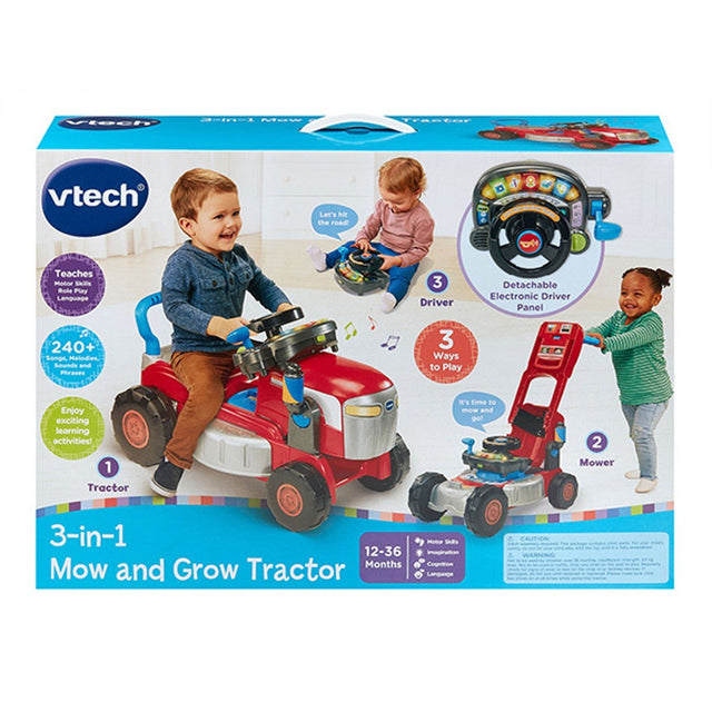 3 - In - 1 Mow And Grow Tractor - VTECH/EDUCATIONAL - Beattys of Loughrea