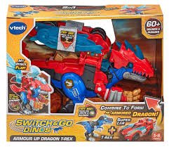Switch & Go Dinos Armour Up Dragon T - Rex - VTECH/EDUCATIONAL - Beattys of Loughrea