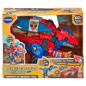 VTech Switch & Go Dinos Armour Up Dragon T-Rex
