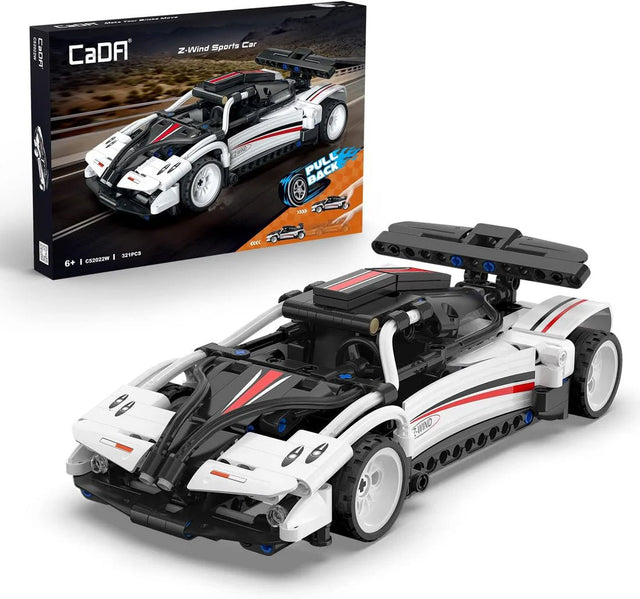 CaDA Bricks Z - Wind Pullback Car Construction Set - CONSTRUCTION - LEGO/KNEX ETC - Beattys of Loughrea
