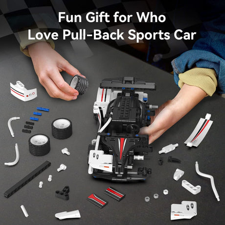 CaDA Bricks Z - Wind Pullback Car Construction Set - CONSTRUCTION - LEGO/KNEX ETC - Beattys of Loughrea