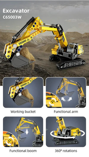 CaDA Bricks Excavator - CONSTRUCTION - LEGO/KNEX ETC - Beattys of Loughrea