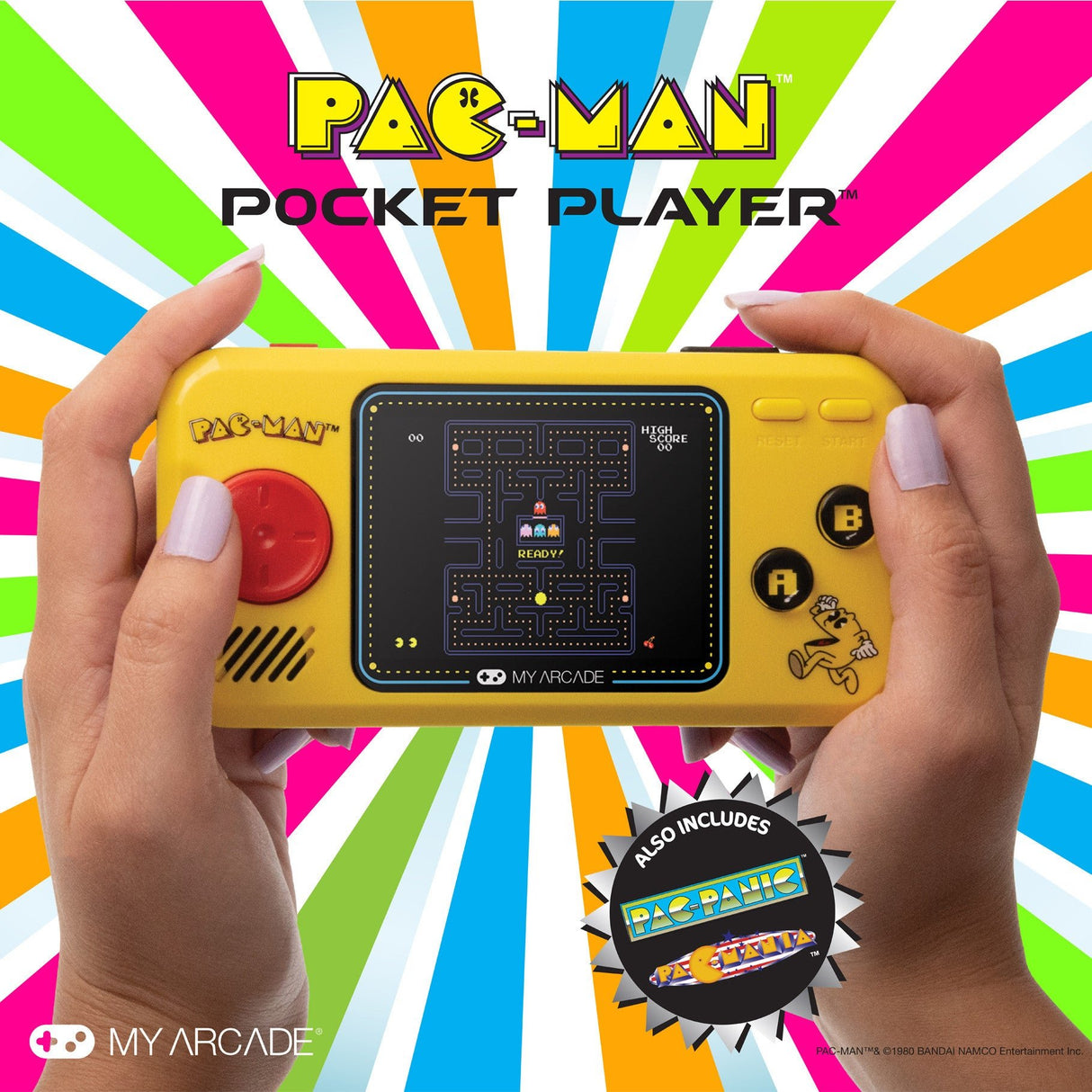 Pac - Man Pocket Player Portable Gaming System (3 Games In 1) - PLAYSTATION/NINTENDO/GAMEBOY/XBOX - Beattys of Loughrea