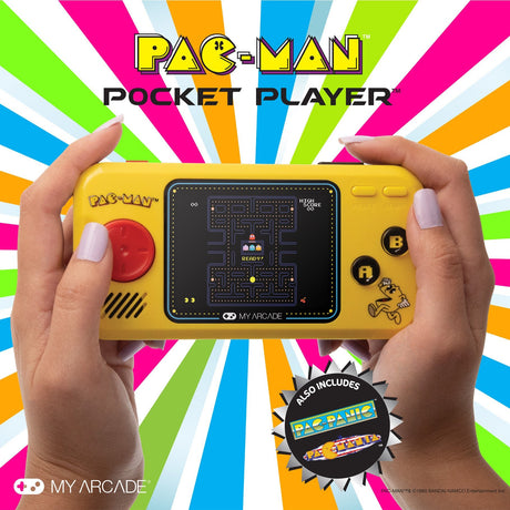 Pac - Man Pocket Player Portable Gaming System (3 Games In 1) - PLAYSTATION/NINTENDO/GAMEBOY/XBOX - Beattys of Loughrea
