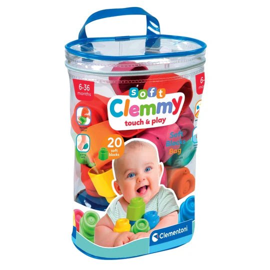 Clemmy Touch & Play 20 - Piece Block Bag - BABY TOYS - Beattys of Loughrea