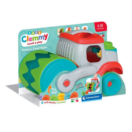 Soft Clemmy Sensory Road Roller Toy - BABY TOYS - Beattys of Loughrea