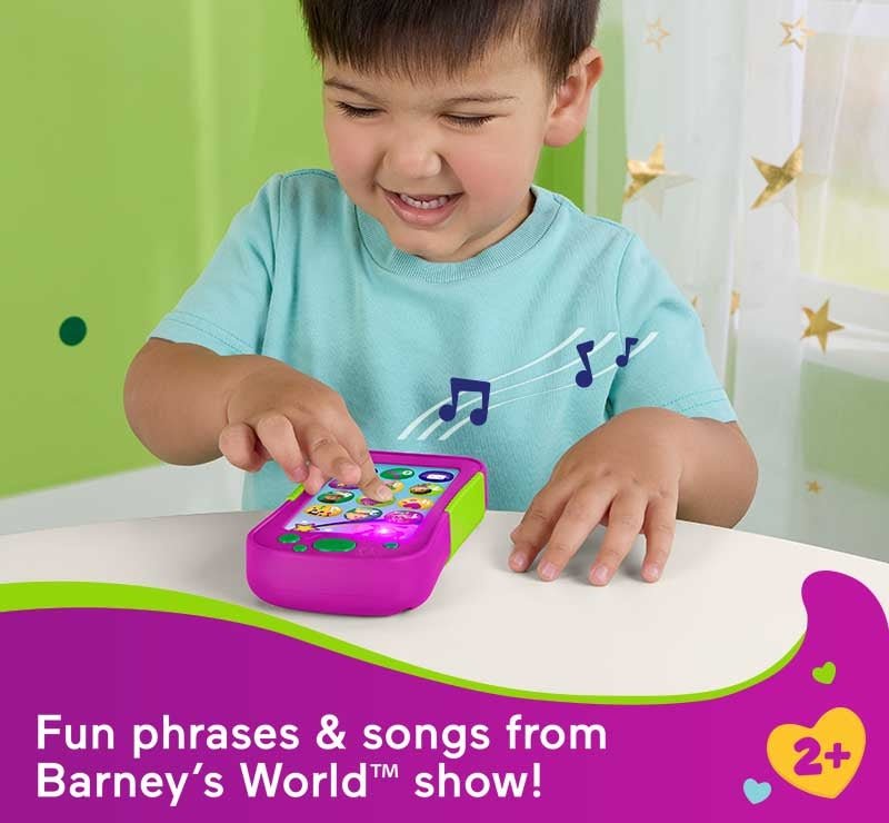 Fisher Price Barneys World Hey Barney Phone - BABY TOYS - Beattys of Loughrea