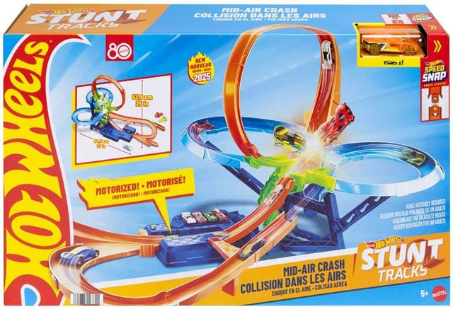 Hot Wheels Stunt Tracks Mid - air Crash - CARS/GARAGE/TRAINS - Beattys of Loughrea
