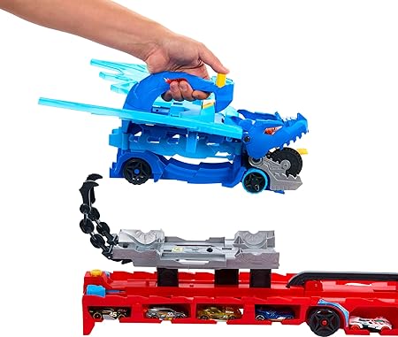 Hot Wheels City Ultimate Dual Dragon Hauler Playset - CARS/GARAGE/TRAINS - Beattys of Loughrea