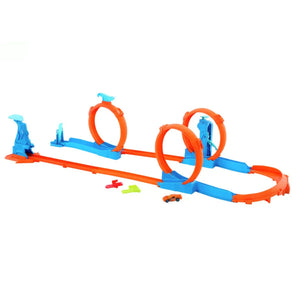 Hot Wheels Track Creator Triple Loop Frenzy Kit - CARS/GARAGE/TRAINS - Beattys of Loughrea