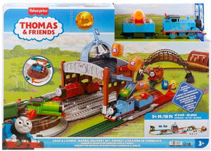 Thomas & Friends Load & Launch Barrel Delivery Set - CARS/GARAGE/TRAINS - Beattys of Loughrea