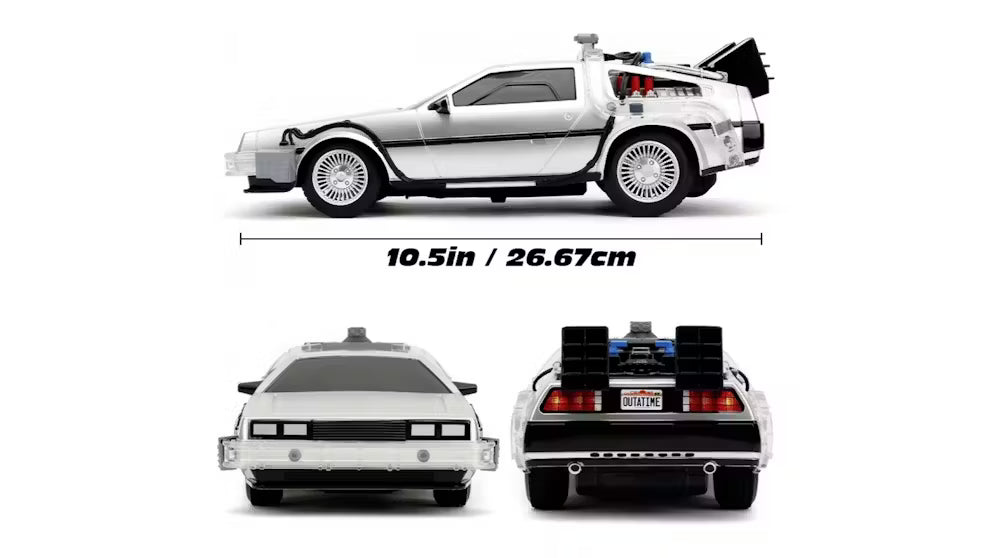 Back to the Future Time Machine DeLorean Remote Control Vehicle 1:16 Scale