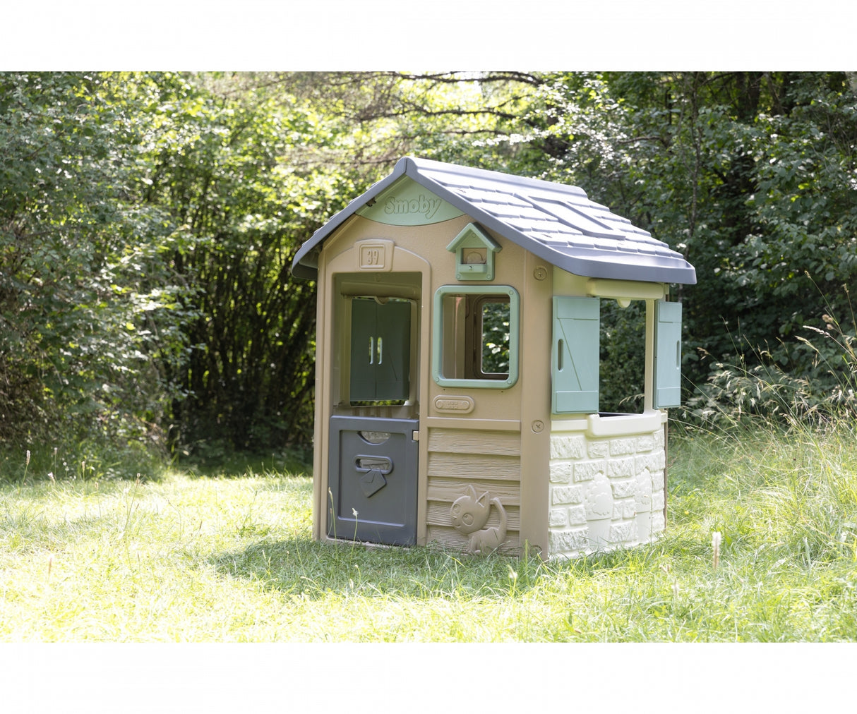 Smoby Life Jura Lodge Playhouse - SWINGS/SLIDE OUTDOOR GAMES - Beattys of Loughrea