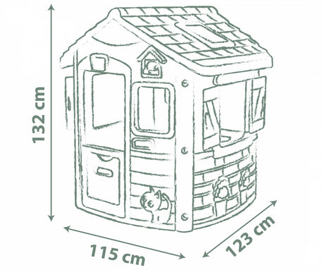 Smoby Life Jura Lodge Playhouse - SWINGS/SLIDE OUTDOOR GAMES - Beattys of Loughrea