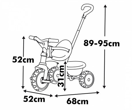 Be Move Tricycle Beige - BIKES - CHILDRENS - Beattys of Loughrea