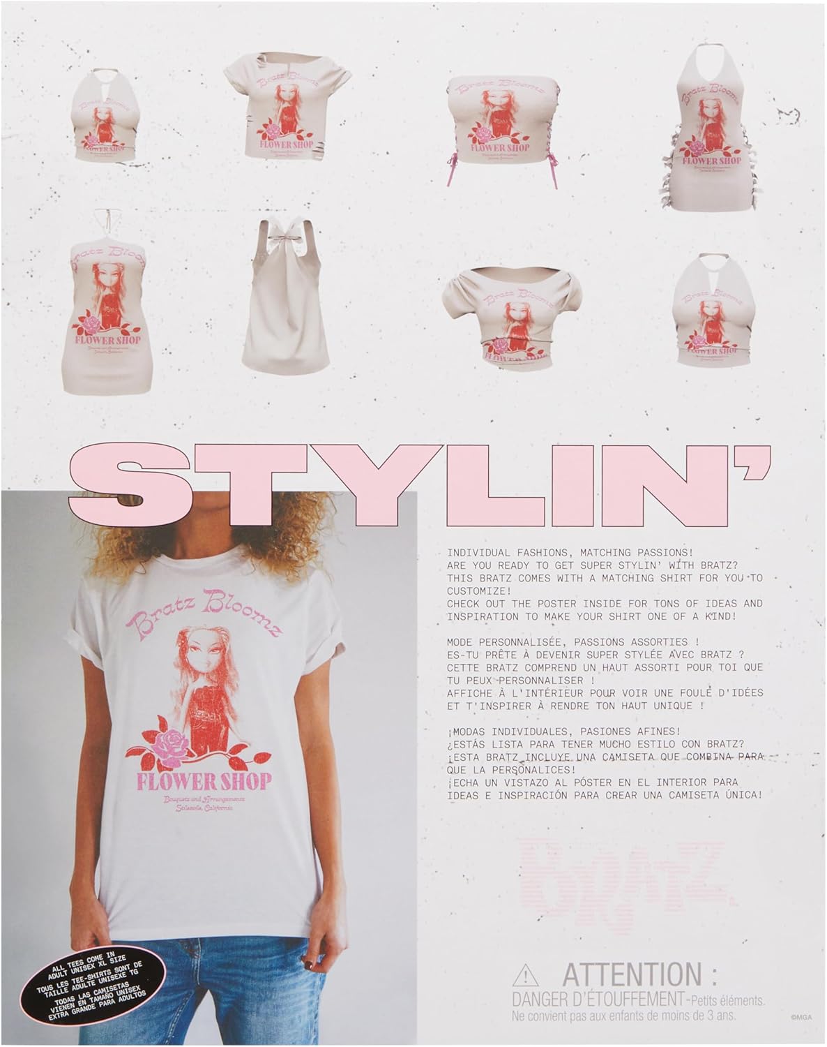 Bratz Stylin' Yasmin - Fashion Doll with Customisable T-Shirt - Beattys of Loughrea | www.beattys.ie