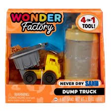Wonder Factory Never Dry Sand Construction Trucks Assorted Styles - ART & CRAFT/MAGIC/AIRFIX - Beattys of Loughrea