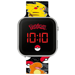 Pokémon Black LED Watch with Printed Character Strap - VTECH/EDUCATIONAL - Beattys of Loughrea