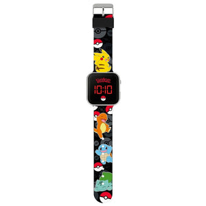 Pokémon Black LED Watch with Printed Character Strap - VTECH/EDUCATIONAL - Beattys of Loughrea