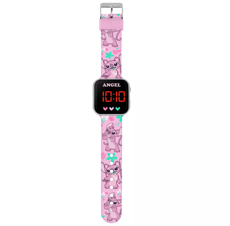 Disney Kids Pink Lilo and Stitch Angel Digital LED Watch - VTECH/EDUCATIONAL - Beattys of Loughrea