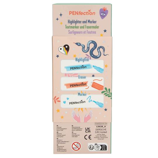 PENfection Highlighter And Marker Set - ART & CRAFT/MAGIC/AIRFIX - Beattys of Loughrea