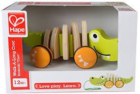 Hape Walk - A - Long Croc - BABY TOYS - Beattys of Loughrea