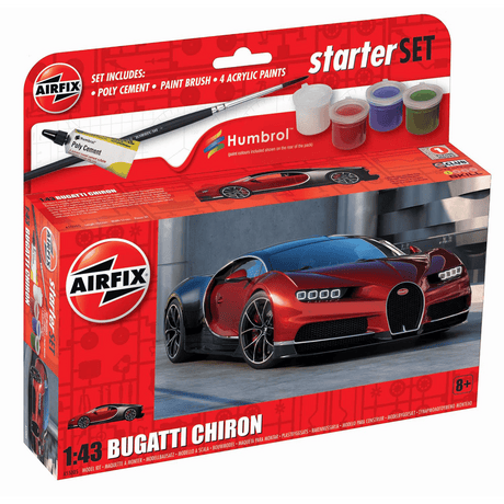 Airfix Starter Set Bugatti Chiron A55005 - ART & CRAFT/MAGIC/AIRFIX - Beattys of Loughrea